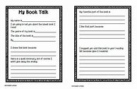 Image result for 3rd Grade Book Talk Forms