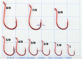 Image result for Double Hook Size Chart