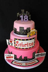Image result for New York Themed Birthday Cake