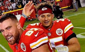 Image result for Picture of Mahomes and Kelce as the Police