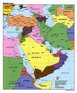Image result for Middle East Map with Cities