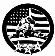 Image result for USA Wrestling Logo Black and White