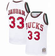 Image result for Kareem Abdul-Jabbar Bucks Jersey