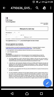 Image result for Visa Refusal Letter