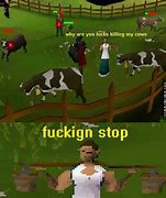 Image result for RuneScape Cow Meme
