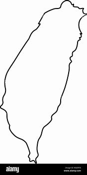 Image result for Taiwan Blank Map