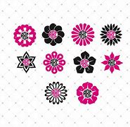 Image result for Silhouette Floral Monogram