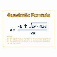 Image result for What's the Quadratic Formula