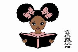 Image result for A Girl with Long Hair Reading Clip Art