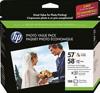 Image result for HP Ink Combo Pack 57 58