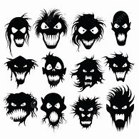 Image result for Silhouette of a Face Scary