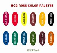 Image result for Bob Ross Color Palette