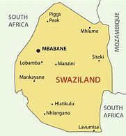 Image result for Swaziland in Map
