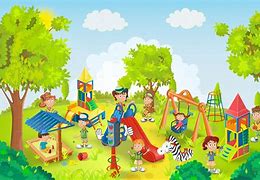 Image result for Playing at the Park Cartoon