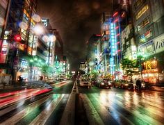 Image result for Night Time City Scene