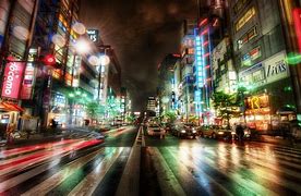 Image result for Night Time View Japan