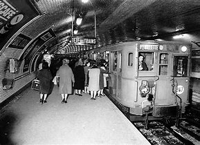 Image result for Paris Metro Train 1960
