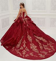 Image result for Wine Red and Champagne Gold Gown