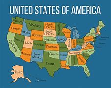 Image result for Simple Us State Map