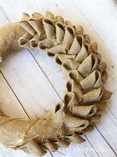 Image result for Burlap Ribbon Wreath DIY