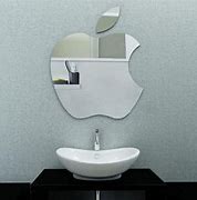Image result for Bathroom Apple Type Mirror