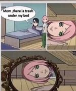 Image result for Sakura Trash Can Meme