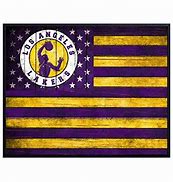 Image result for LA Lakers Flag