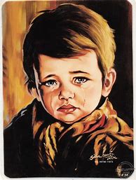 Image result for Crying Oil Painting