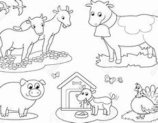 Image result for Farm Animals Clip Art Black White