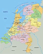 Image result for Netherlands Geography Map
