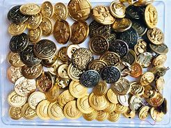 Image result for Large Gold Buttons