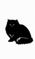Image result for Fluffy Cat Silhouette
