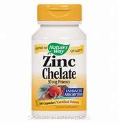 Image result for Nature's Way Zinc Chelate 30 Mg Per Serving - 100 Capsules