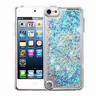 Image result for iPod Touch 5 Baby Blue Clear Glass Glitteulck R Cases