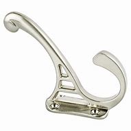 Image result for Nickel Plated Coat Hooks