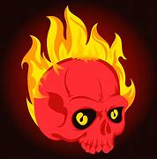 Image result for Flaming Skull Graphics