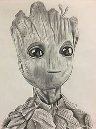 Image result for Baby Teenage Adult Groot Drawing