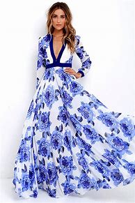 Image result for Flowy Long Sleeve Maxi Dress