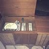 Image result for Record Player in Hidden Cabinet