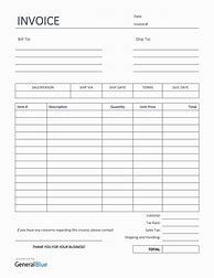Image result for Sales Invoice Template A6