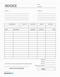 Image result for Blank Sales Invoice Template