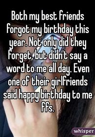 Image result for Best Friend Forgot Birthday