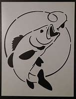 Image result for Bass Fish Stencil