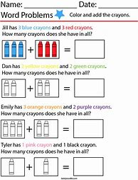 Image result for Kindergarten Math Word Problems