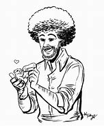 Image result for Bob Ross Look