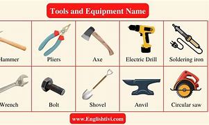 Image result for Tools and Equipment List