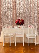 Image result for Rose Gold Backdrop for Wedding
