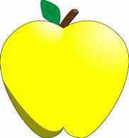 Image result for Yellow Apple Cartoon Png