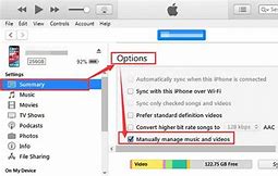 Image result for Manually Manage Music and Videos