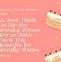 Image result for Birthday Thank You Notes Examples